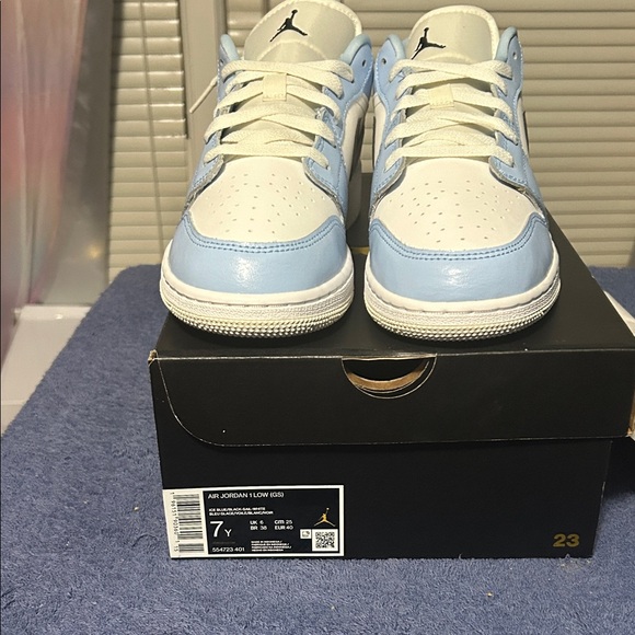 Jordan Kids' Sneakers - Light Blue and White